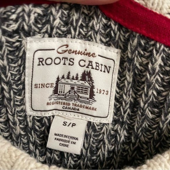 ROOTS Cabin women’s sock monkey crewneck sweater size small - Picture 8 of 10